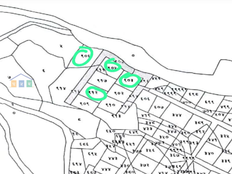 green circled remaining plots are available for sale